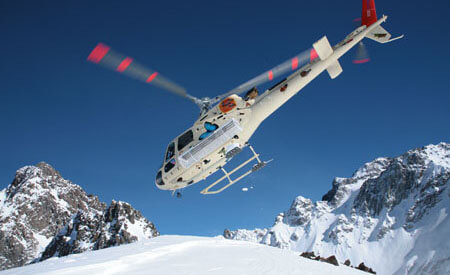 Helicopter for Andes heli skiing