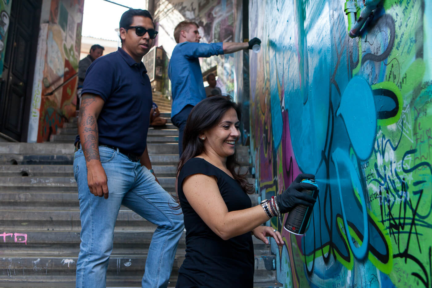 Graffiti workshop tour Valparaiso