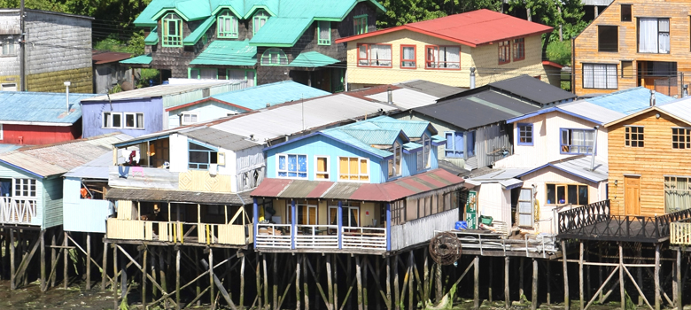 Palafito Houses On Stilts In Chiloe Island Chile