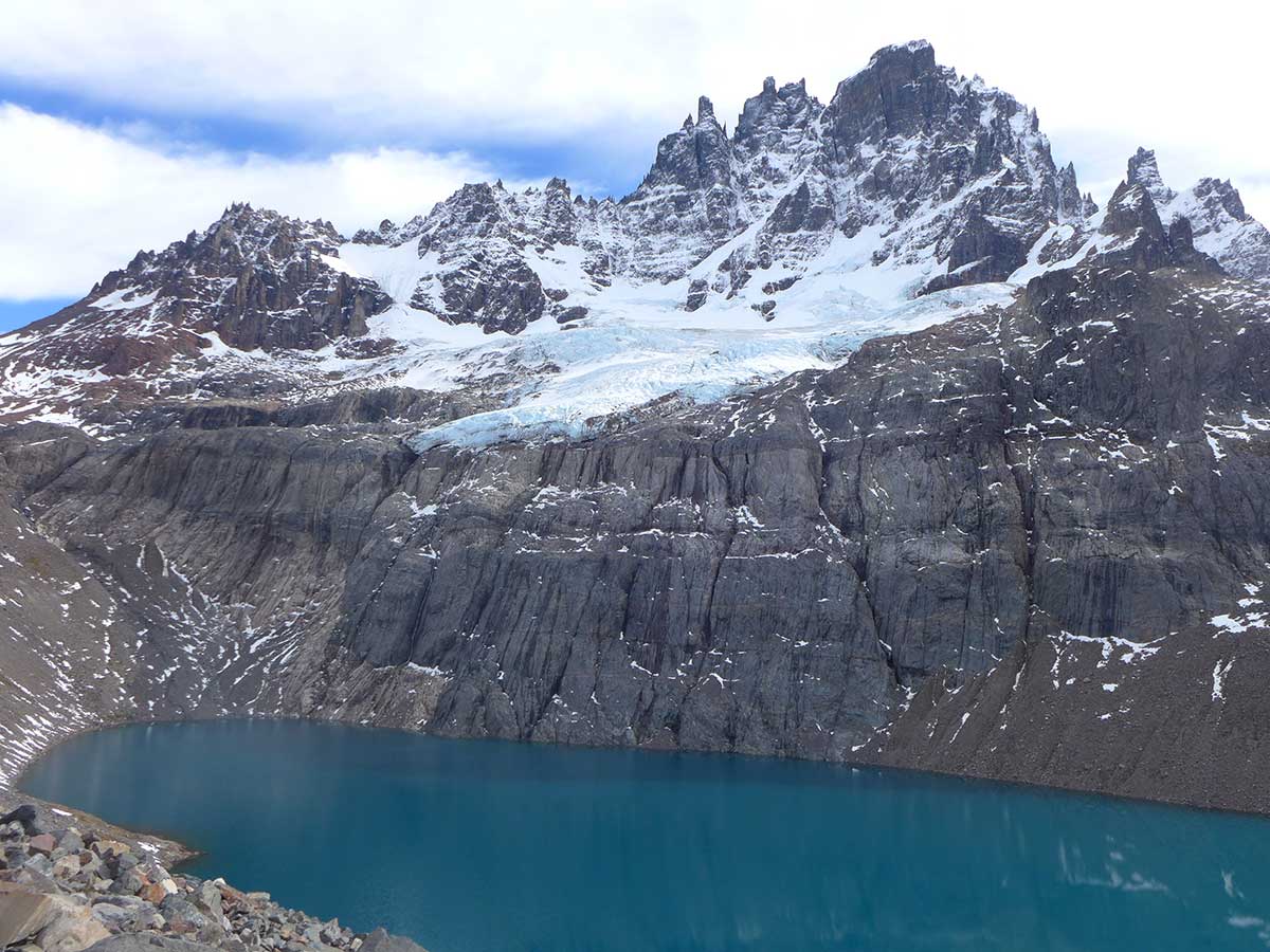 Patagonia Snow Caped Mountain Lake